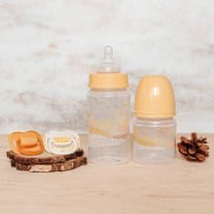 Canpol babies Komplet simetričnih silikonskih dudic Mountains 0-6m 2 kosa rumene barve