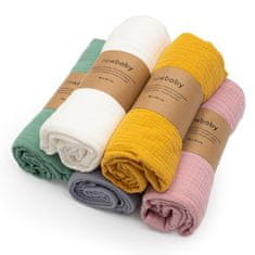 NEW BABY Baby muslin odeja roza