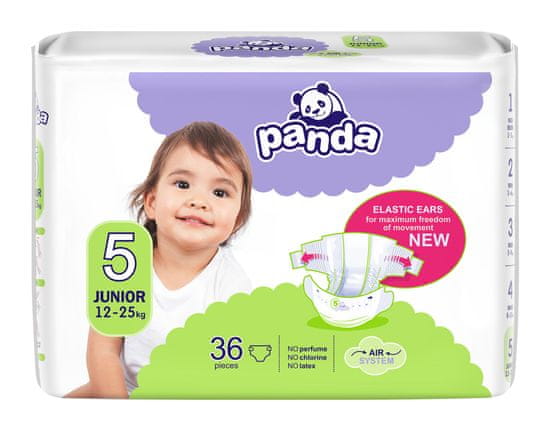 Bella PANDA Plenice za enkratno uporabo 5 Junior (12-25 kg) 36 kosov