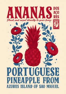 Pelcasa Pineapple Kitchen Print - 30x40 cm