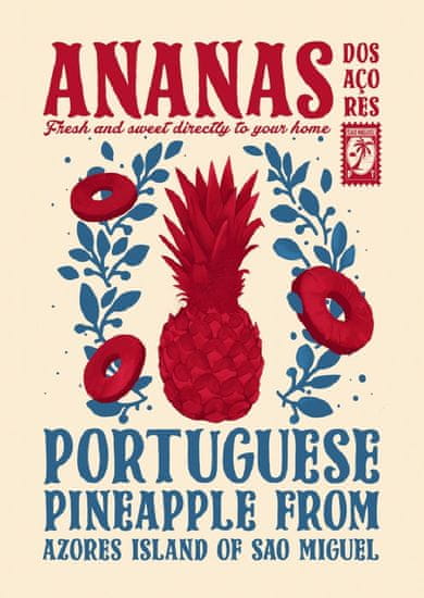Pelcasa Pineapple Kitchen Print - 50x70 cm