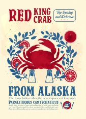 Pelcasa Crab Kitchen Print - 21x30 cm 