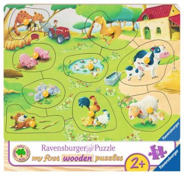 Ravensburger Lesena sestavljanka Živali na kmetiji