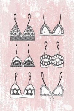 Pelcasa Pink Underwear - 21x30 cm