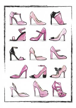 Pelcasa Pink Shoes - 50x70 cm