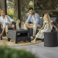 KETER Barska mizica Cool Stool, grafit