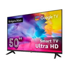 Krüger&Matz D-LED Ultra HD WIFI pametni televizor SMART TV Google DVB-T2/S/T/C HEVC 50"