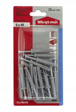 shumee Univerzalni ekspanzijski čepi 6x40mm 20 kosov