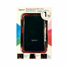 Apacer zunanji disk 1TB AC630 USB 3.1 odporen na udarce črno/oranžen