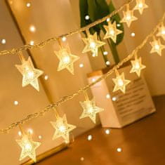 HOME & MARKER® LED luči, LED luči na traku, Lučke v obliki zvezd (6 m) | STARYGLOW