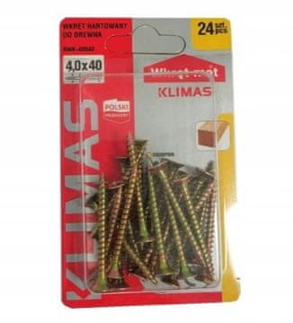 shumee Kaljeni lesni vijaki 4x40mm 24 kosov PZ2 zlati