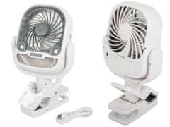 Verkgroup 2v1 aku. 2000mAh LED RGB prenosna klimatska naprava in ventilator USB