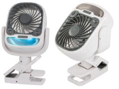 Verkgroup 2v1 aku. 2000mAh LED RGB prenosna klimatska naprava in ventilator USB