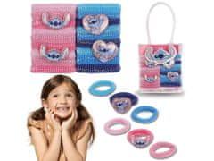 Disney Stitch Set barvnih elastik za lase za deklice v mini torbici 