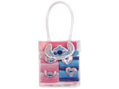 Disney Stitch Set barvnih elastik za lase za deklice v mini torbici 