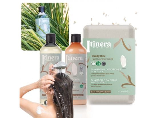 sarcia.eu ITINERA Kozmetični set: šampon + balzam s fermentirano riževo vodo 2x370 ml