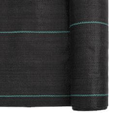 Vidaxl Membrana proti plevelu črna 0,5x100 m PP