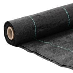 Vidaxl Membrana proti plevelu črna 2x50 m PP