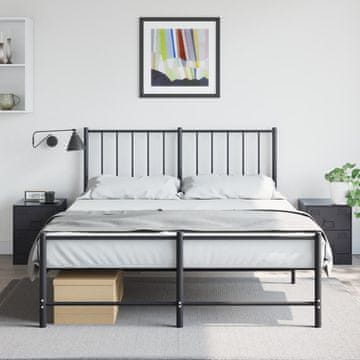 Vidaxl vidaXL Nočne omarice, komplet 2, črne, 34,5 x 39 x 44 cm, jeklo
