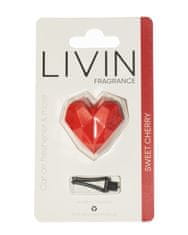 LIVIN FRAGRANCE Osvežilec zraka in modni dodatek za vaše vozilo - RDEČ - ČEŠNJA