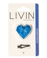 LIVIN FRAGRANCE Osvežilec zraka in modni dodatek za vaše vozilo - MODER - OCEANSKI VETRIČ