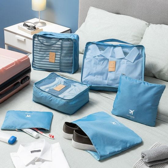 InnovaGoods Set torb za organizatorje kovčkov Luggan InnovaGoods 6 kosov