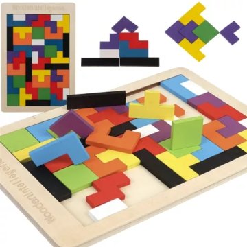 UNBRANDED Lesena sestavljanka/tetris Kruzzel 22667