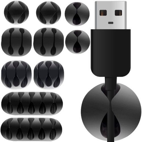 Izoxis Organizator za kable - 10 kos.