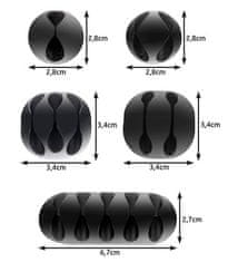 Izoxis Organizator za kable - 10 kos. 