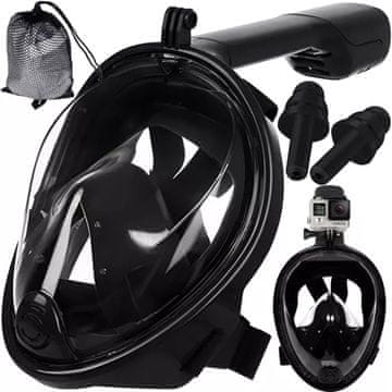 UNBRANDED Celoobrazna maska za snorkljanje S/M del 23469