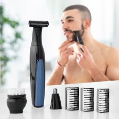 UNBRANDED Ergonomski večnamenski brivnik 4 v 1 za ponovno polnjenje za InnovaGoods 