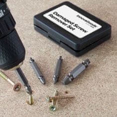 UNBRANDED Damaged Screw Remover Set InnovaGoods 4 Units 