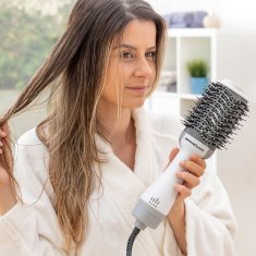 InnovaGoods Ionski sušilnik in krtača za volumen Volumio InnovaGoods White Grey 1000 W 