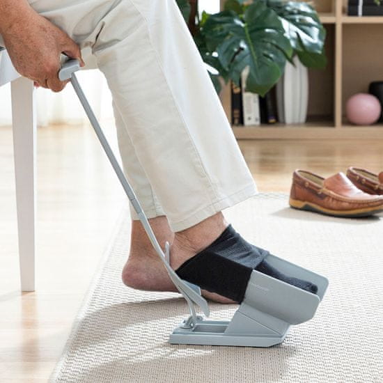 InnovaGoods Pripomoček za nogavice in rog za čevlje z odstranjevalcem nogavic Shoeasy InnovaGoods