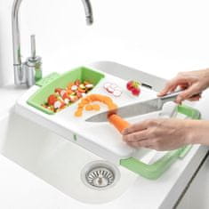 UNBRANDED Extendable 3-in-1 Cutting Board with Tray, Container and Drainer PractiCut InnovaGoods 