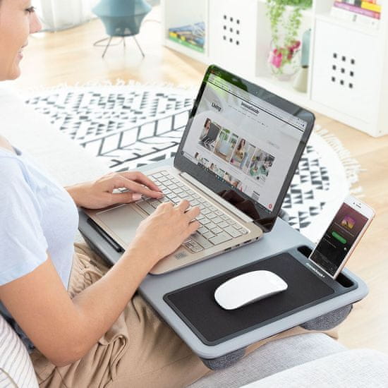 InnovaGoods Prenosna miza za prenosni računalnik z XL blazino Deskion InnovaGoods