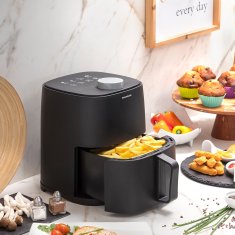 UNBRANDED Cvrtnik brez olja InnovaGoods Fryinn Lite 2000 Črna 1200 W 2 L 