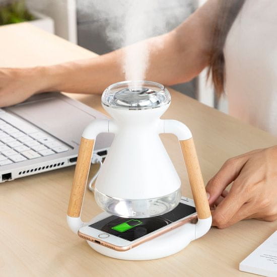InnovaGoods 3-in-1 Wireless Charger, Aroma Diffuser and Humidifier Misvolt InnovaGoods