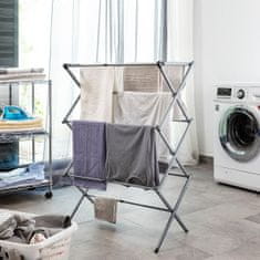 UNBRANDED Folding and Extendable Metal Clothes Dryer with 3 Levels Cloxy InnovaGoods 11 Bars 