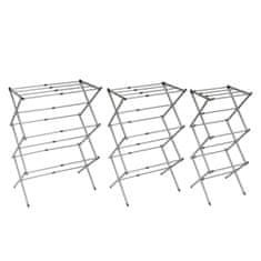 UNBRANDED Folding and Extendable Metal Clothes Dryer with 3 Levels Cloxy InnovaGoods 11 Bars 