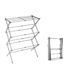 UNBRANDED Folding and Extendable Metal Clothes Dryer with 3 Levels Cloxy InnovaGoods 11 Bars 