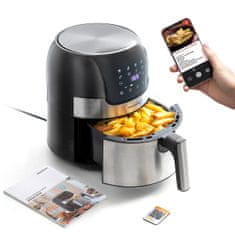 UNBRANDED Cvrtnik brez olja InnovaGoods Fryinn 3500 Black Nerjaveče jeklo 1400 W 3,5 L 
