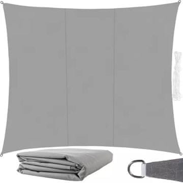 UNBRANDED Senčno jadro 4x3m - sivo Gardlov 23143