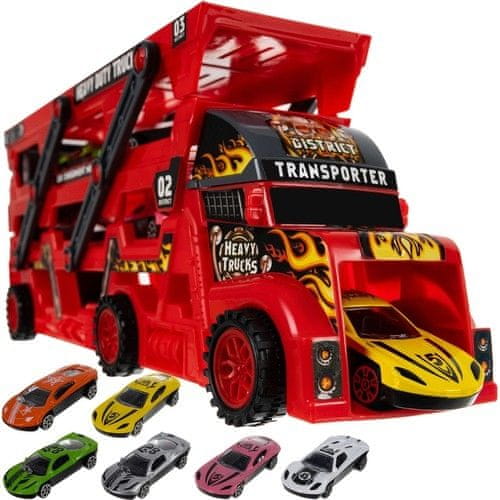 Kruzzel Komplet tovornjaka TIR s 6 avtomobili 22515