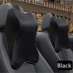 JOIRIDE® Ergonomsko avto naslonjalo za glavo in vrat, Blazina za naslonjalo avtomobila, Naslon za glavo (Črna) | CARCOMFO