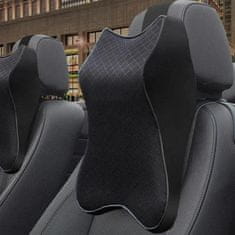 JOIRIDE® Ergonomsko avto naslonjalo za glavo in vrat, Blazina za naslonjalo avtomobila, Naslon za glavo (Črna) | CARCOMFO