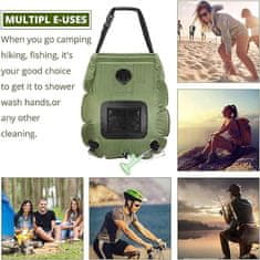 HOME & MARKER® Prenosni tuš, Solarni tuš, Zložljiv tuš, Kampiranje (20 l) | SHOWDY