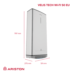 Ariston VLS TECH WIFI 50 EU električni grelnik vode (3100911)