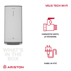 Ariston VLS TECH WIFI 80 EU električni grelnik vode (3100912) - odprta embalaža