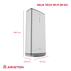 Ariston VLS TECH WIFI 80 EU električni grelnik vode (3100912)